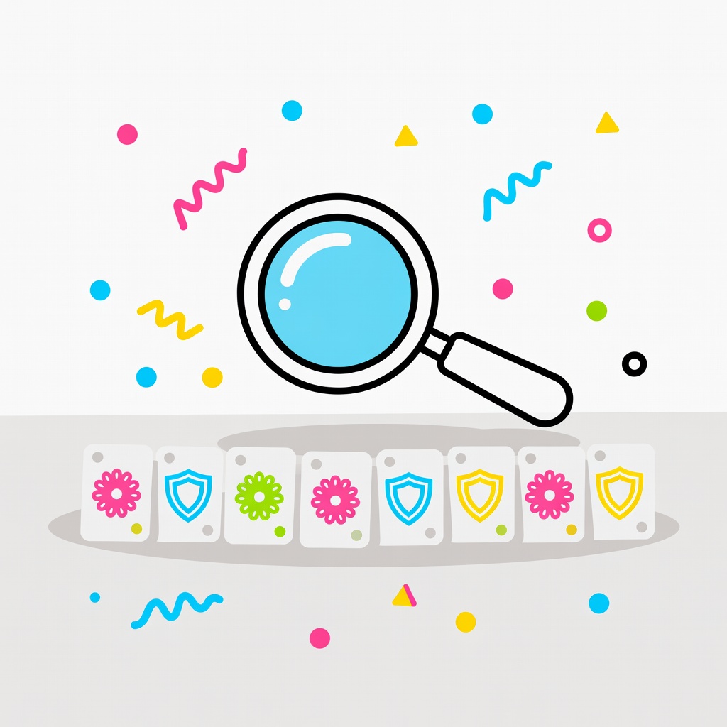 Bright, flat cartoon illustration of an editorial desk reviewing betting sites